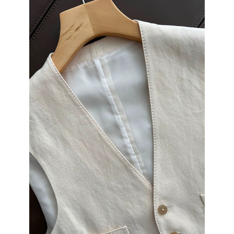 Gilet utilitaire en lin sur mesure pour femmes Chic und Stil