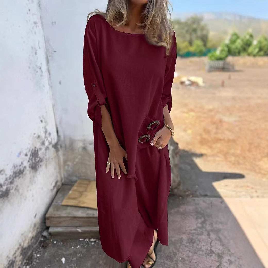 Robe midi décontractée pour femmes Chic und Stil