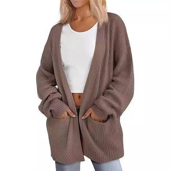 Cardigan tricot décontracté pour femmes avec coupe oversize et poches pratiques Chic und Stil
