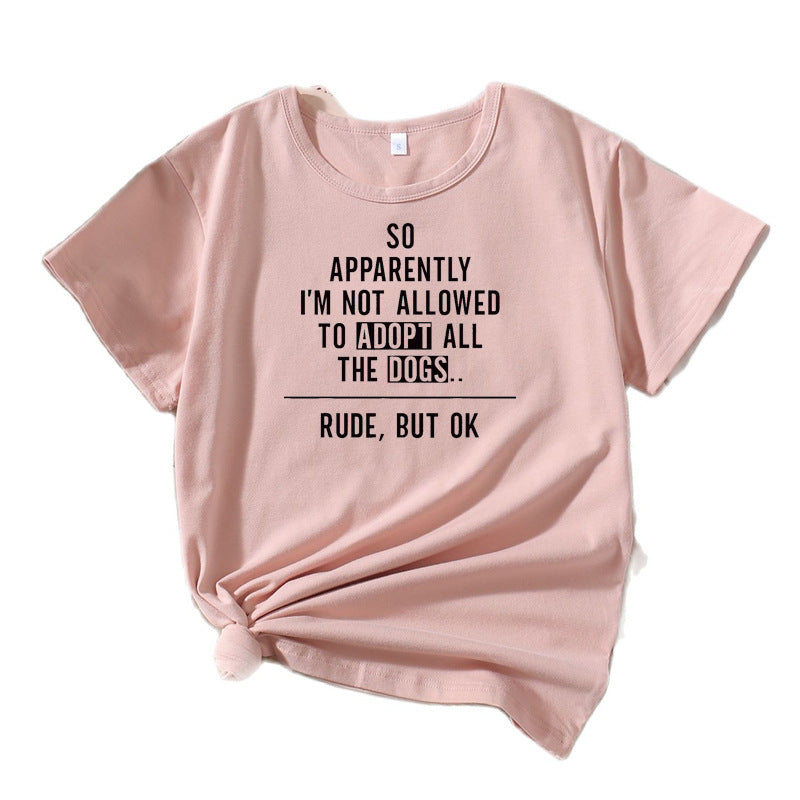 T-shirt graphique pour femmes comédien amateur de chiens Chic und Stil