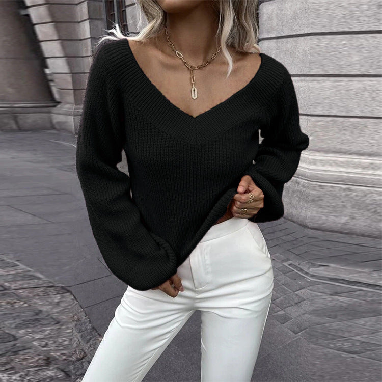 Pull femme au style tricot décontracté Chic und Stil