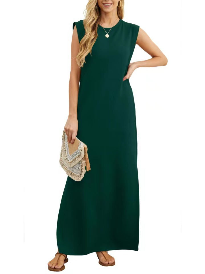 Robe maxi confortable pour femmes en matériau doux avec une coupe étroite Chic und Stil