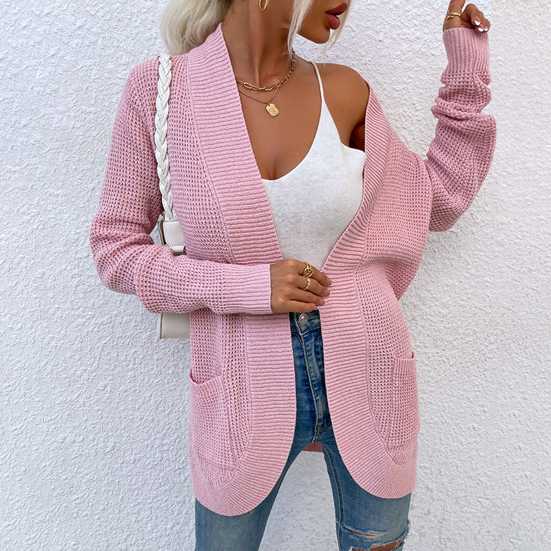 Veste en tricot pour femmes avec coupe décontractée et poches ouvertes Chic und Stil