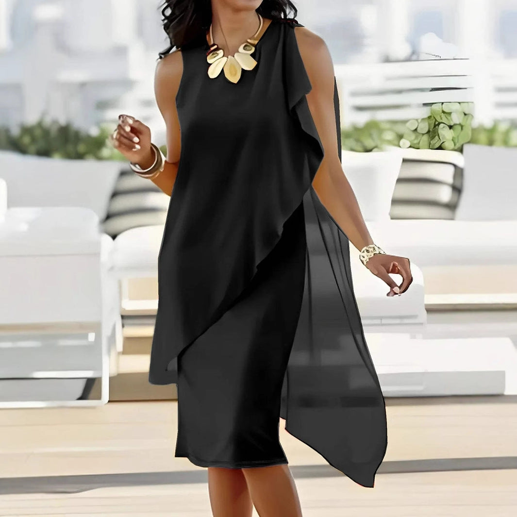 Robe maxi asymétrique Damen Chic und Stil