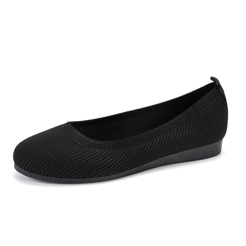 Dames Ballerines en tricot confortables avec matériau de semelle flexible Chic und Stil