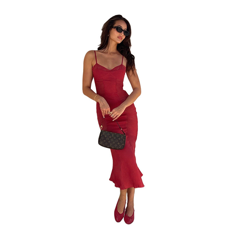 Dames Robe Midi Élégante Chic und Stil
