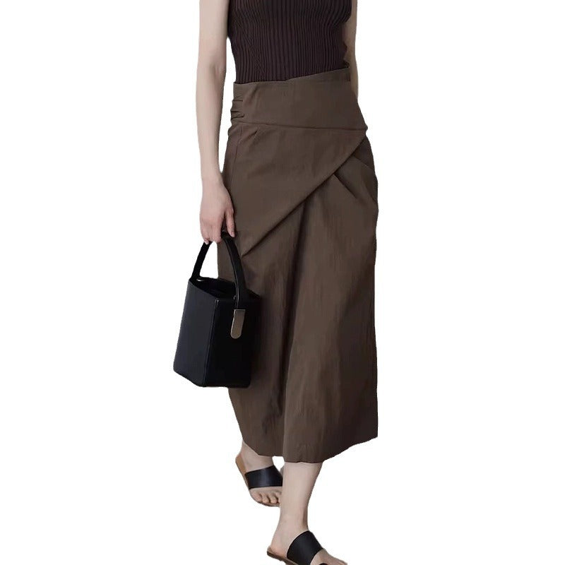 Jupe enroulée taille haute pour femmes Chic und Stil