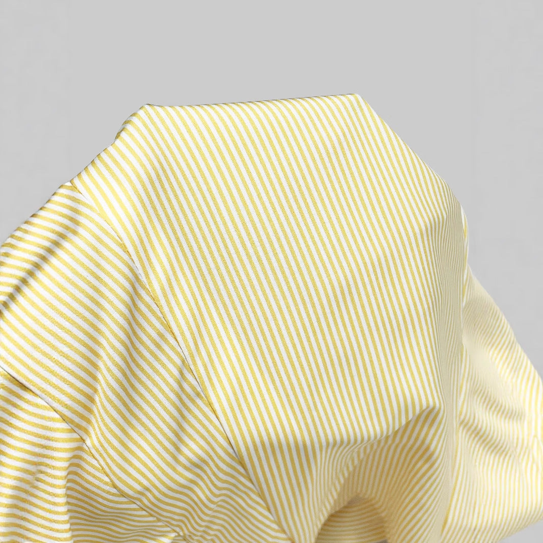 Haut de blouse tricoté pour femmes avec manches bouffantes et détails de boutons Chic und Stil
