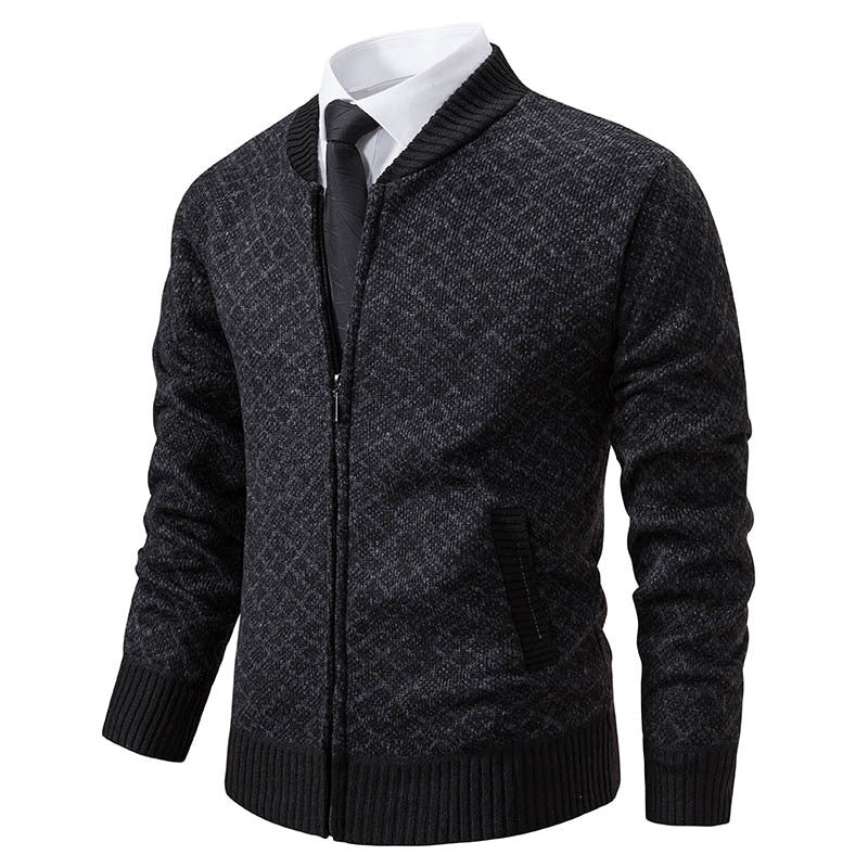 Blazer en tricot élégant pour hommes avec fine structure Chic und Stil