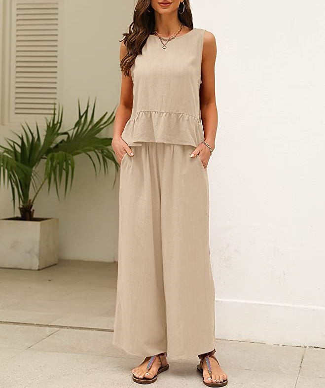 Combinaison légère pour dames avec ourlet à volants Chic und Stil