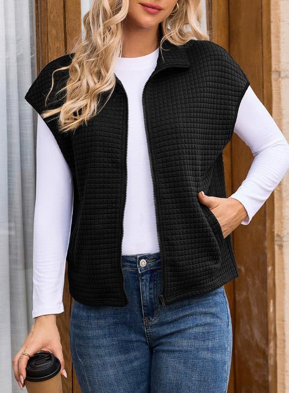 Gilet matelassé pour femmes avec fermeture éclair pratique et poches latérales Chic und Stil
