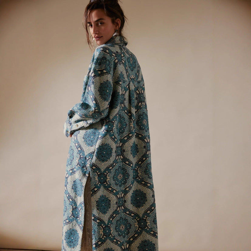 Chemise à motifs en coton pour femmes Chic und Stil