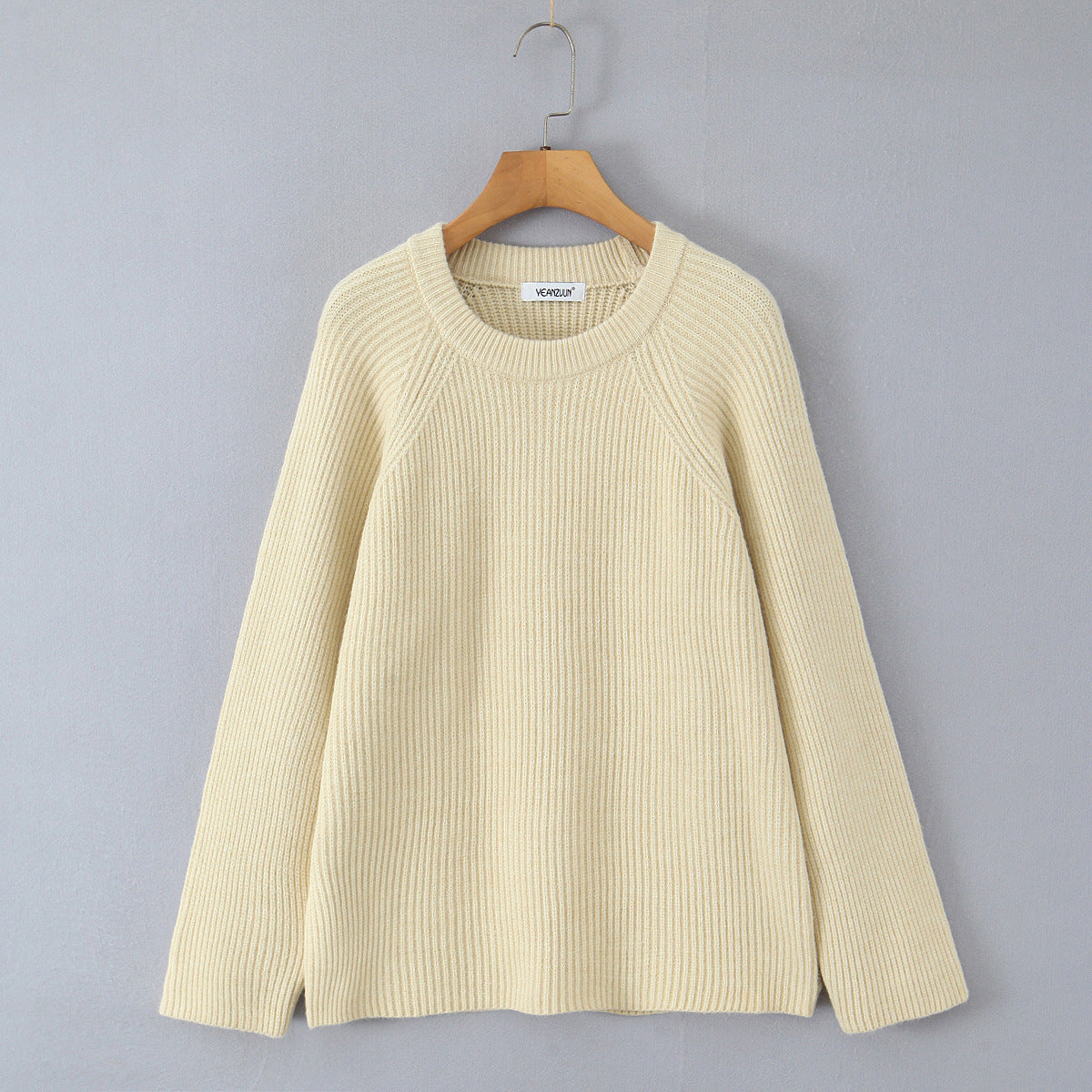 Pull structuré douillet pour femmes avec col rond Chic und Stil