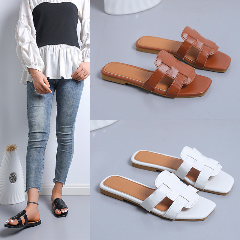 Sandales élégantes et à la mode pour femmes Slip-On avec larges brides Chic und Stil