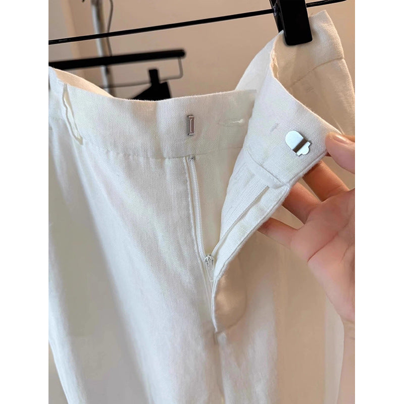 Pantalons d'intérieur en lin léger pour femmes Chic und Stil