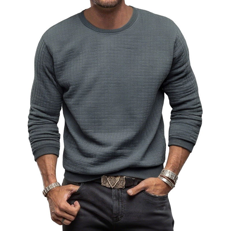 Sweat-shirt pour hommes avec matériau de surface texturé Chic und Stil