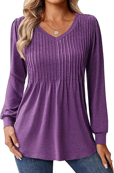 Blouse à manches longues pour femmes avec structure en côtes Chic und Stil