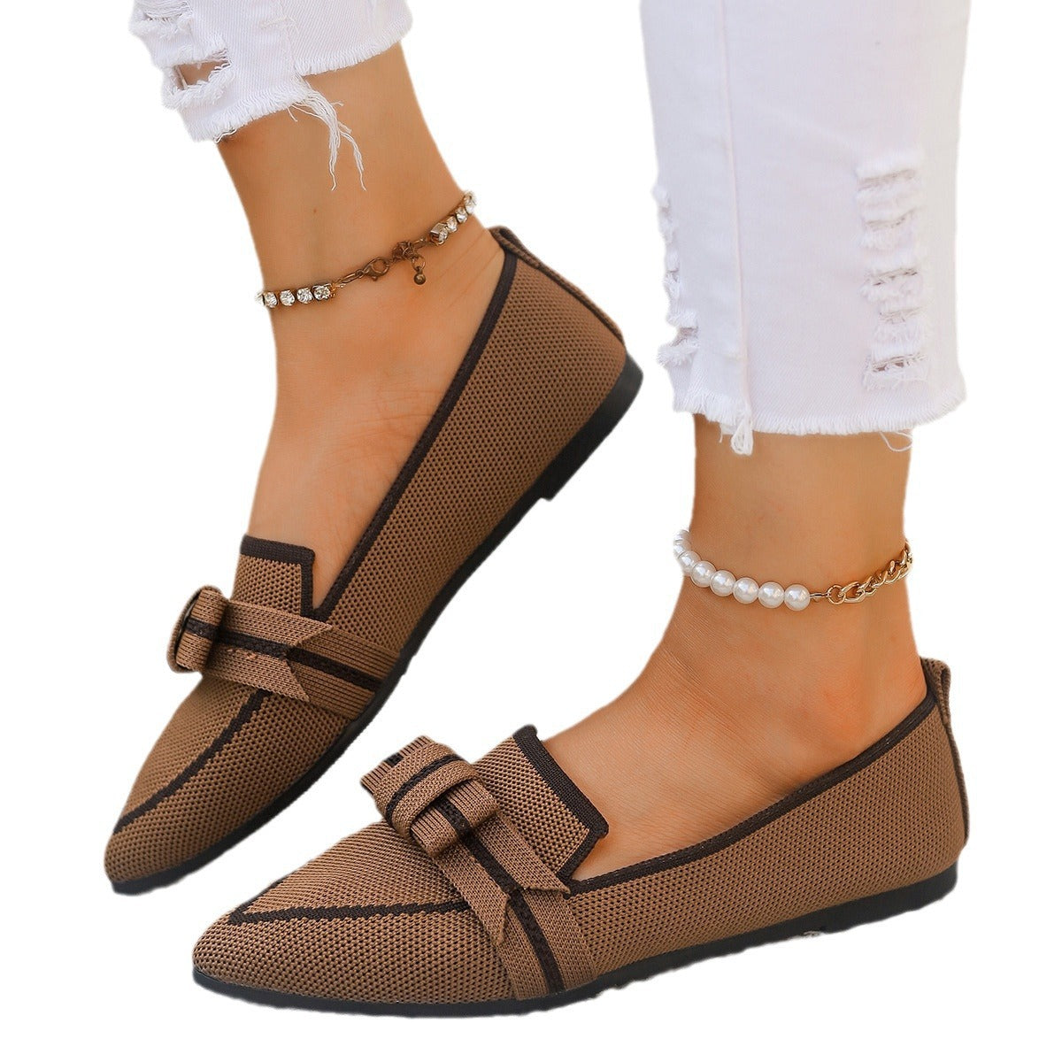 Dames Ballerines Élégantes Bout Pointu Chic und Stil