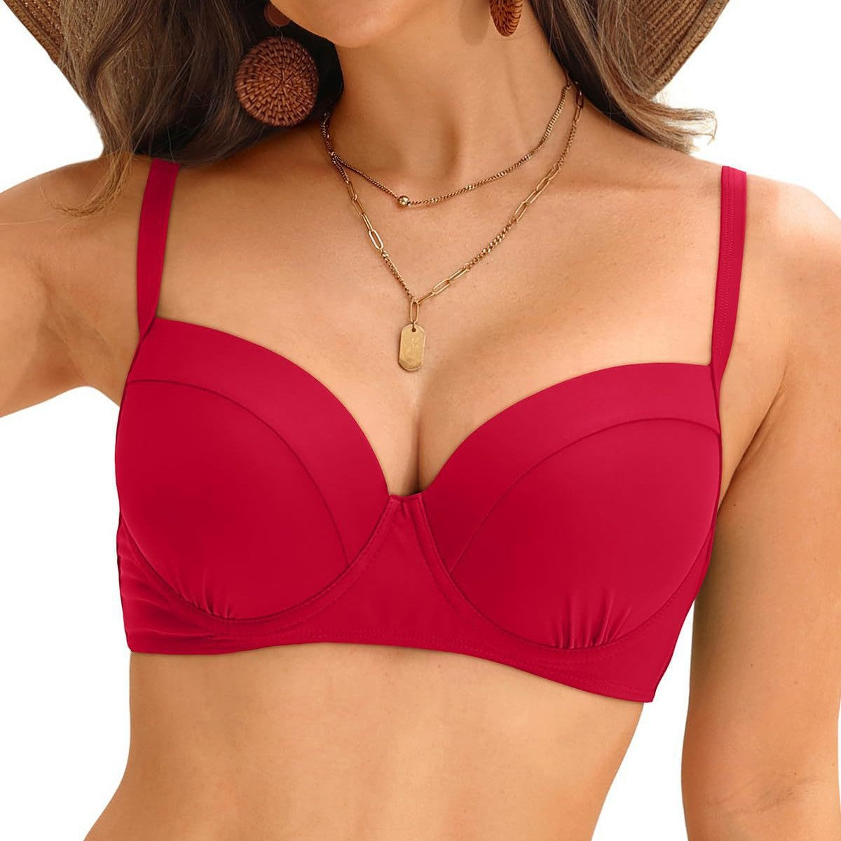 Bikini haut balconnet pour femmes avec des baleines de soutien et une coupe élégante Chic und Stil