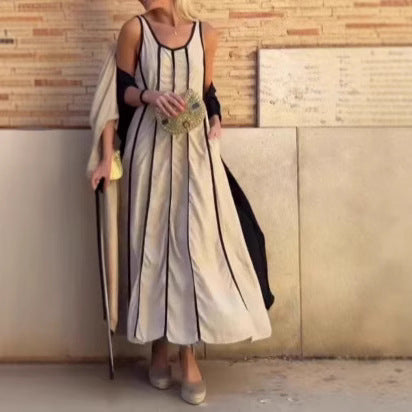 Robe maxi femme avec motif rayé tendance Chic und Stil