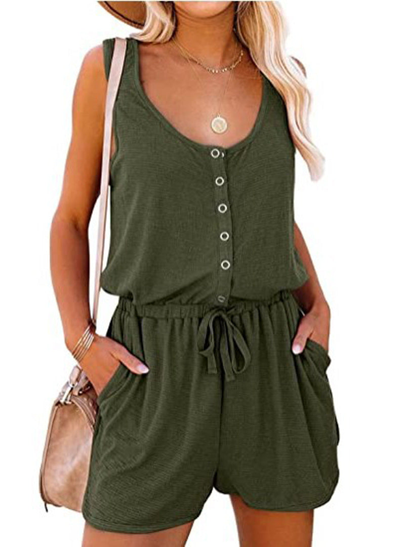 Combinaison pour femmes avec décolleté à boutons et poches pratiques Chic und Stil
