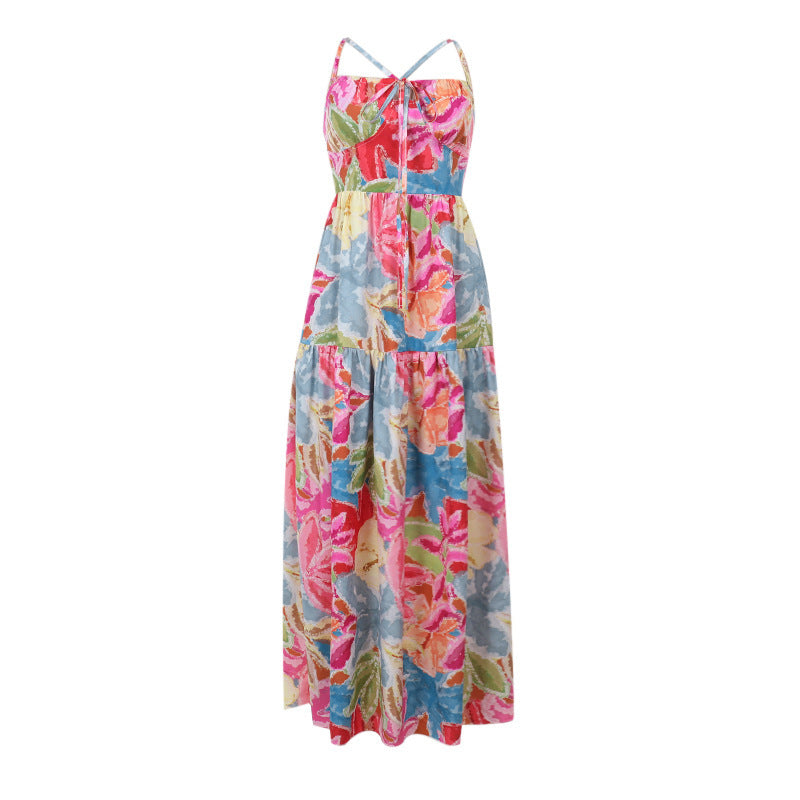 Robe Maxi Florale pour Femme Chic und Stil