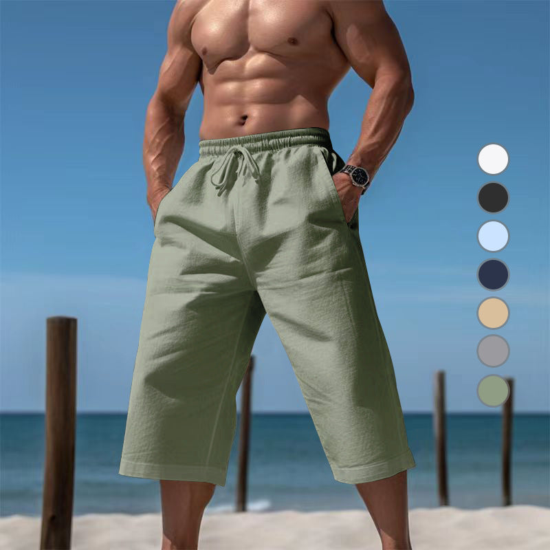 Shorts de plage décontractés pour hommes avec taille élastique et poches latérales pratiques Chic und Stil