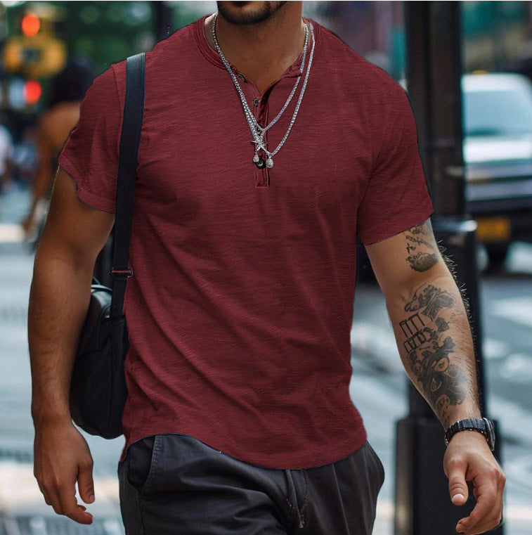 Chemise polo en fine maille décontractée pour hommes Chic und Stil