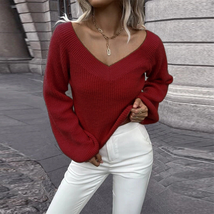 Pull femme au style tricot décontracté Chic und Stil