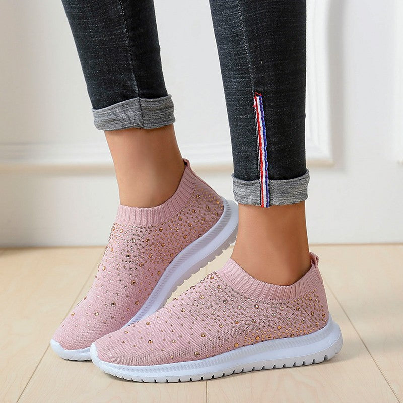 Dames Baskets à Paillettes Sportives Chic und Stil