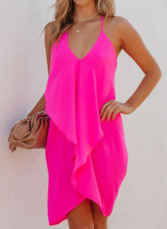 Robe portefeuille femme avec décolleté V profond et coupe fluide Chic und Stil