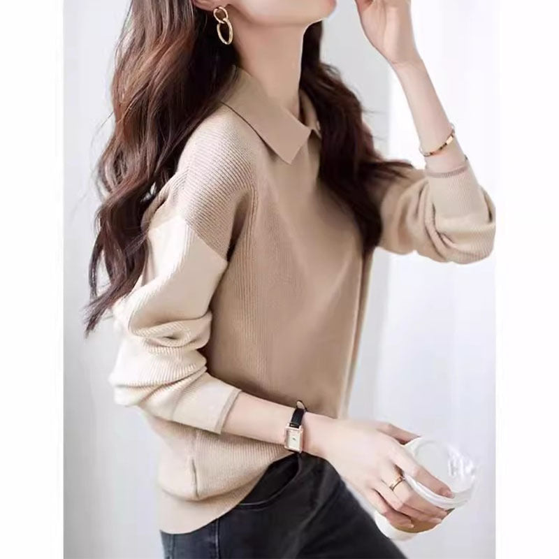 Pull en tricot polo pour femmes Chic und Stil