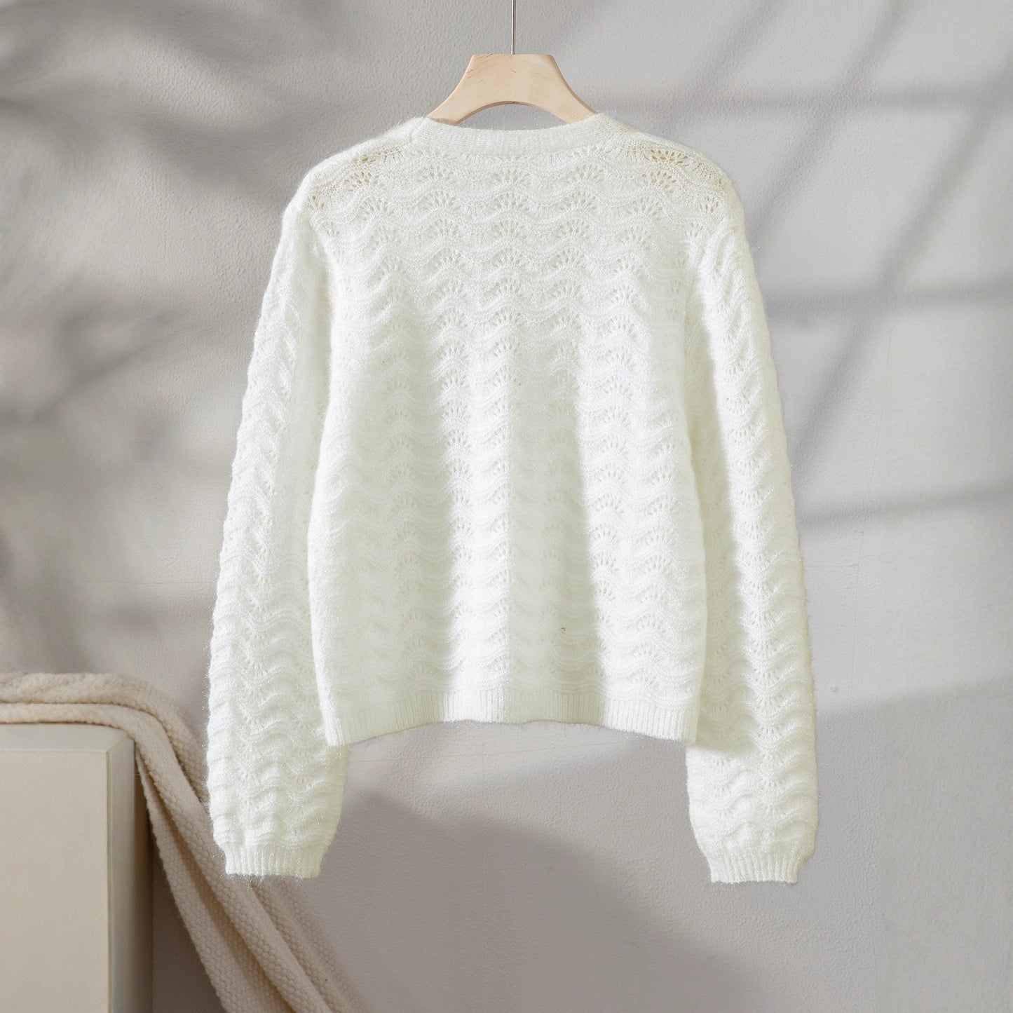 Veste en tricot pour femme avec design ondulé Chic und Stil