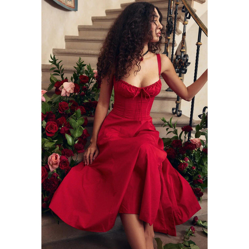Robe maxi élégante à volants Chic und Stil