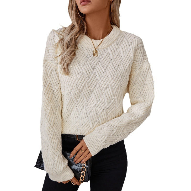 Pull en tricot pour femmes avec un motif structuré moderne et une coupe confortable Chic und Stil