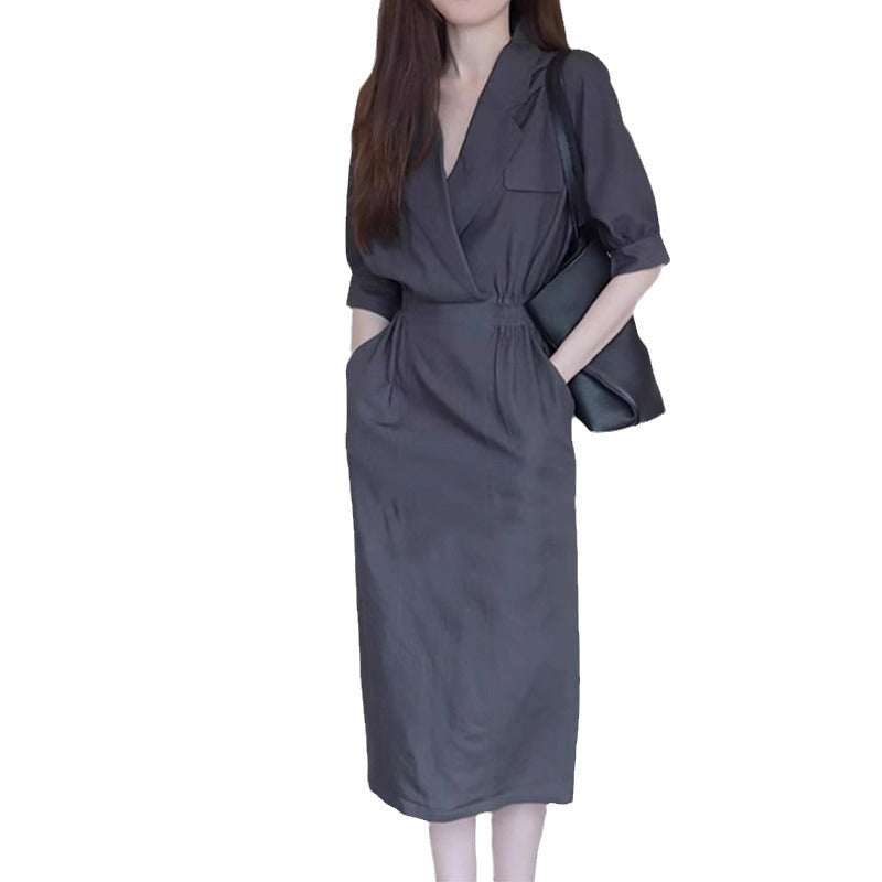 Robe midi utilitaire élégante pour femmes Chic und Stil