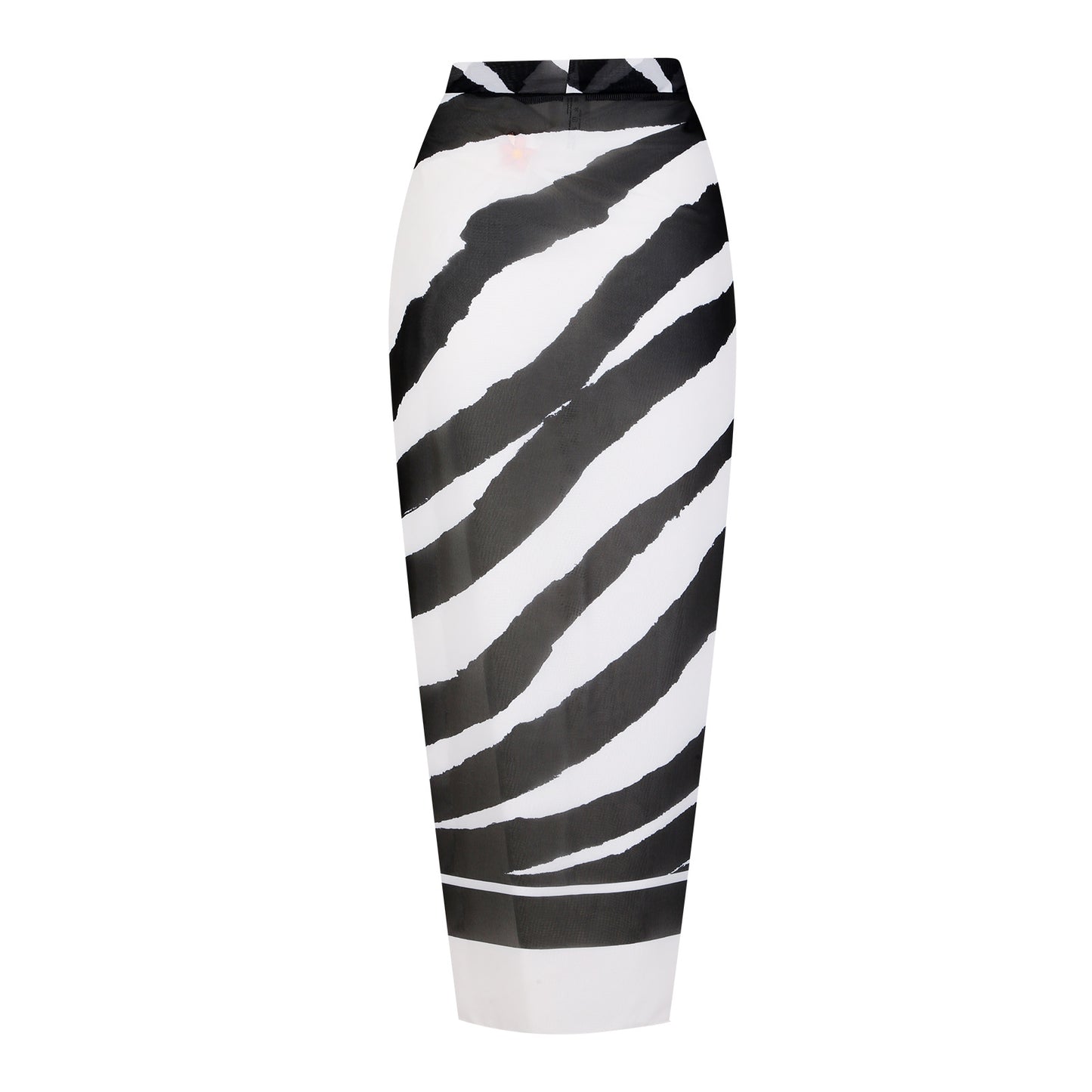 Maillot de bain une pièce pour femme avec décolleté en tulle volumineux et paréo à enfiler Chic und Stil