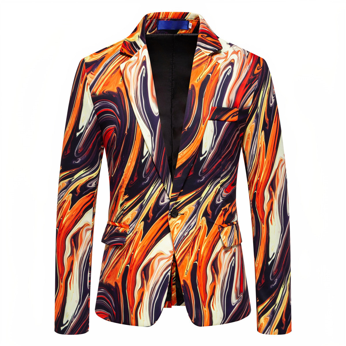 Blazer Designer pour hommes avec motif marbré saisissant Chic und Stil