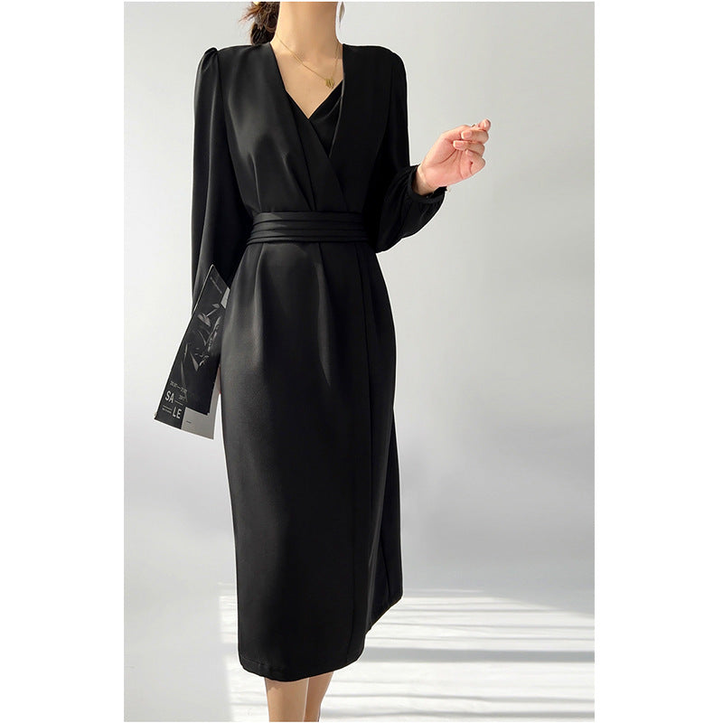 Robe maxi enveloppante élégante pour femme Chic und Stil