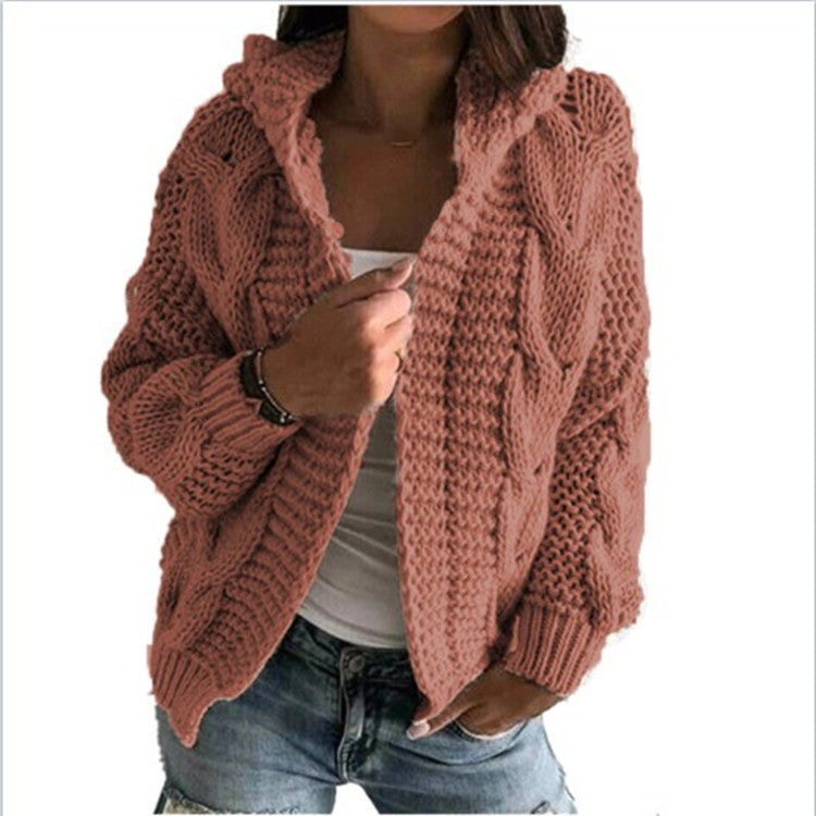 Veste en tricot pour femmes avec un motif en relief volumineux et une coupe décontractée Chic und Stil
