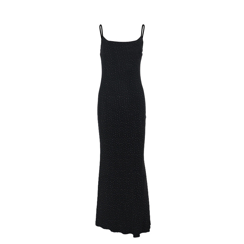 Robe maxi élégante longueur sol pour femmes avec bretelles réglables Chic und Stil
