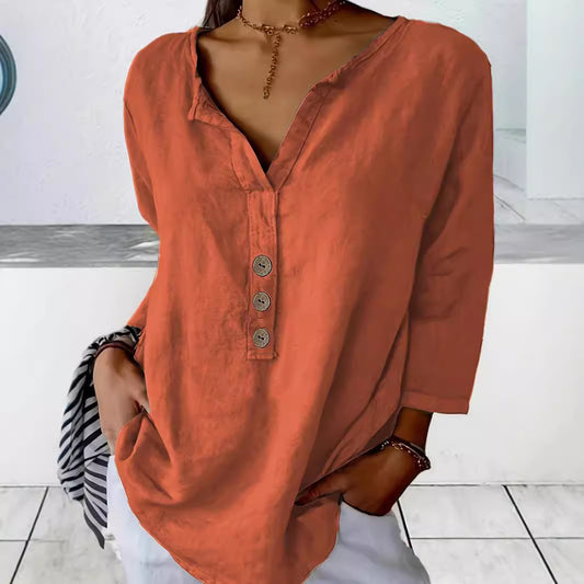 Chemise blouse pour femmes avec patte de boutonnage décontractée Chic und Stil