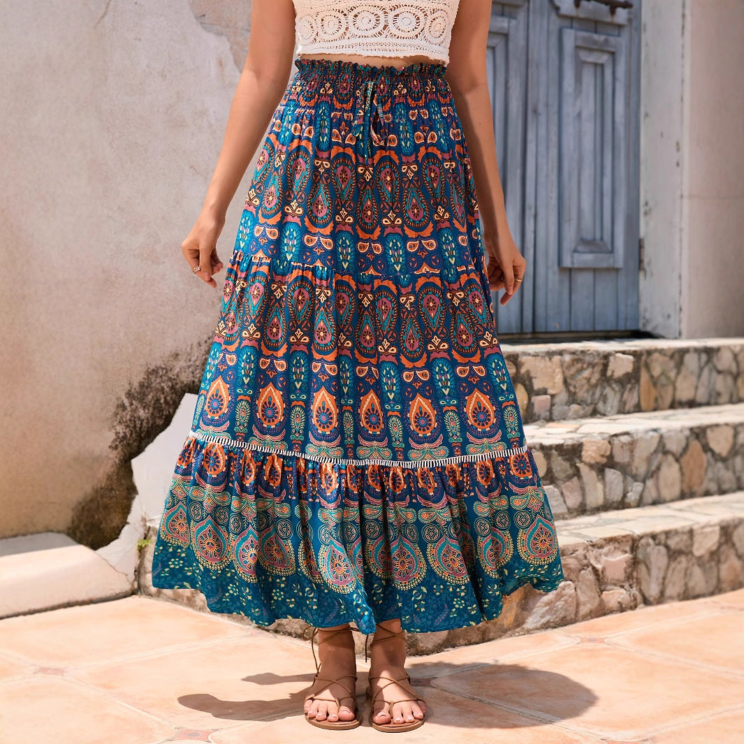 Roc Chic und Stil maxi jupe boho femme