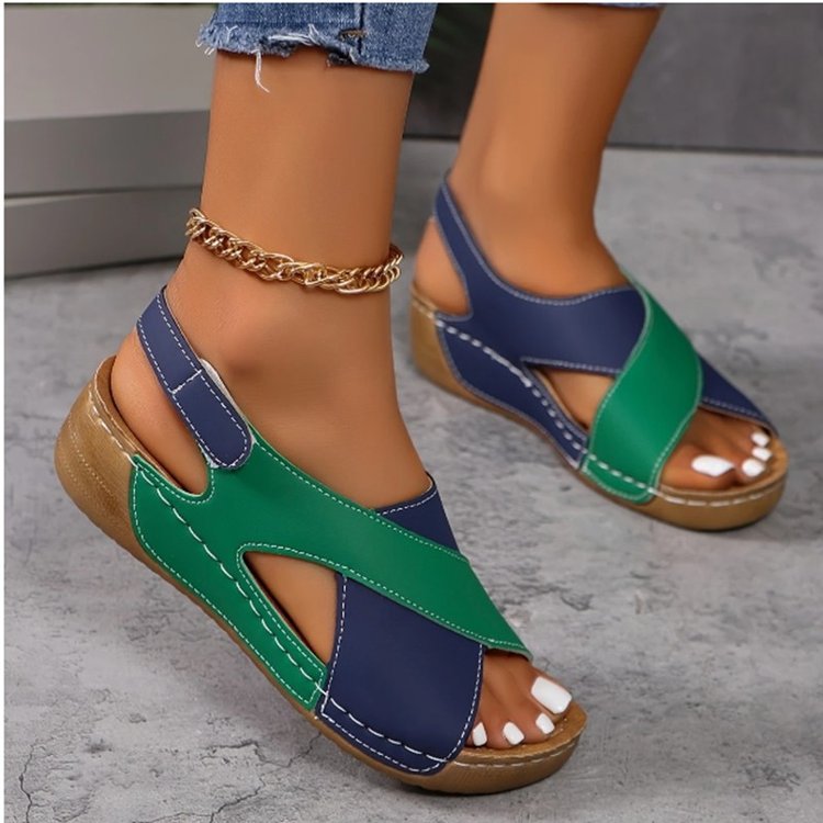 Sandales de vacances élégantes pour femmes avec semelle confortable et système de fermeture tendance Chic und Stil