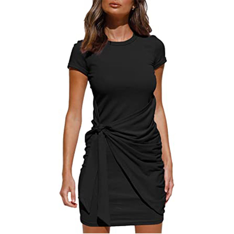 Robe mini à volants pour femmes avec lien latéral Chic und Stil