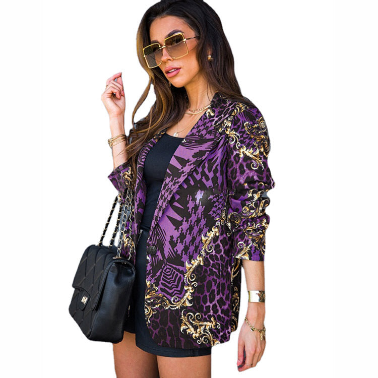 Blazer féminin à motifs magnifiques et détails élégants Chic und Stil