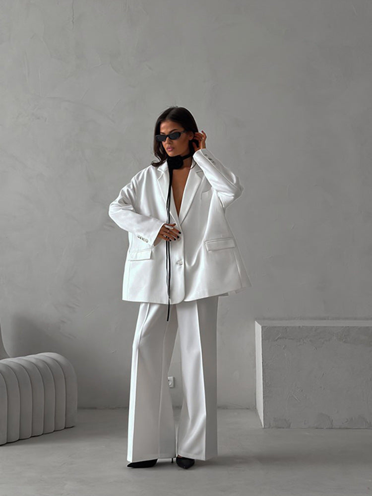 Dames élégant ensemble blazer avec coupe ample Chic und Stil