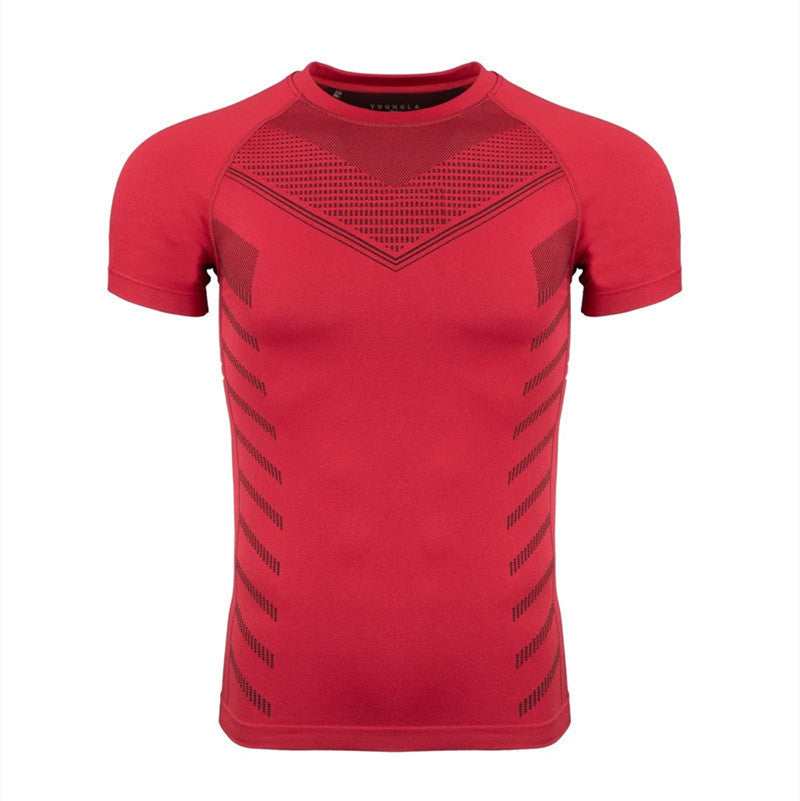T-shirt de compression sportif pour hommes avec technologies respirantes Chic und Stil