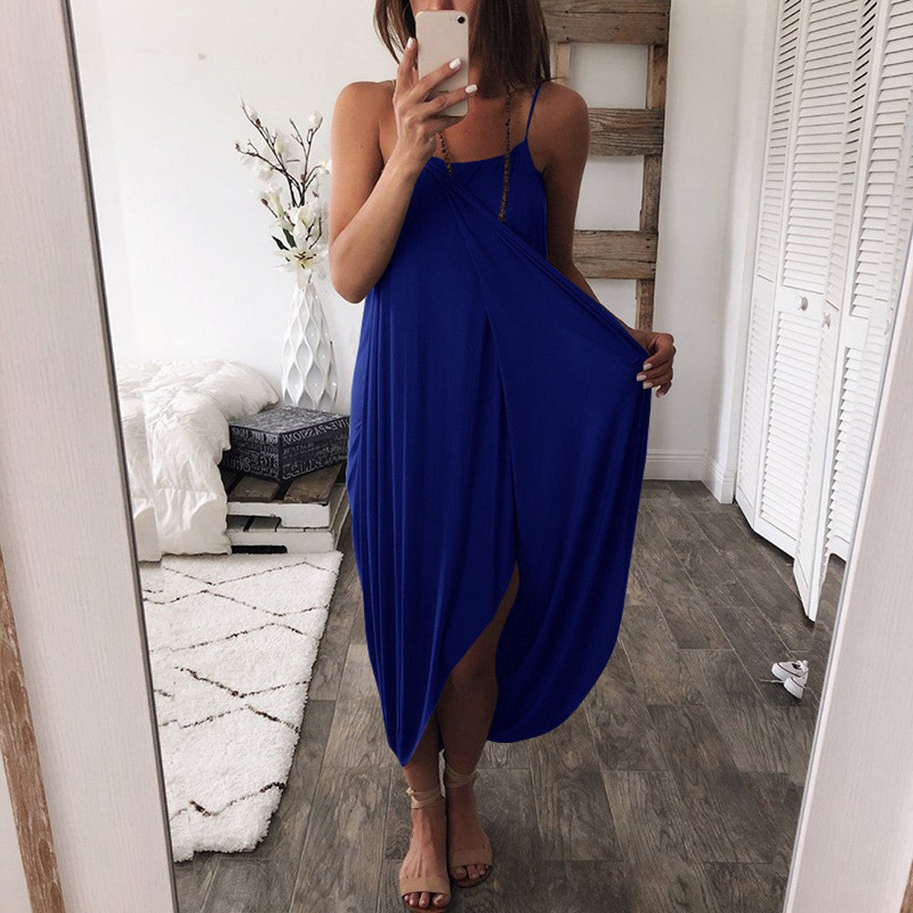 Robe maxi drapée ajustable Chic und Stil pour femmes
