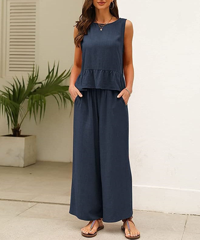 Combinaison légère pour dames avec ourlet à volants Chic und Stil